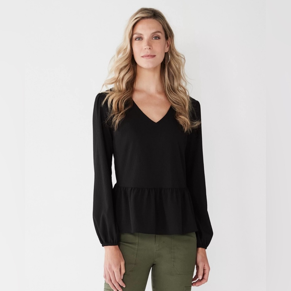 NWOT Nine West Peplum Blouse size medium